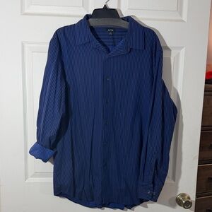 Apt. 9 Men's Blue Pinstripe Button-Down Shirt